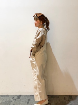 「平成最後のWEARISTAセンバツ」｜「アイテム（オールインワン・サロペット）」を使った、Chisato  さん（レディース・157cm）の春コーディネート