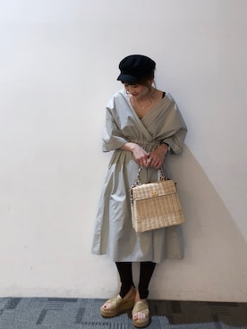 「CIAOPANIC TYPY（チャオパニックティピー）のアイテム（レッグウェア）」を使った、Chisato  さん（レディース・157cm）の春コーディネート
