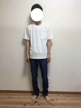 「SHIPS JET BLUE（シップスジェットブルー）のアイテム（デニムパンツ）」を使った、Ichiさん（メンズ・176cm）の夏コーディネート