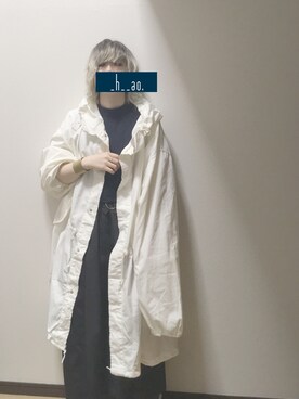 「春物」｜「アイテム（モッズコート）」を使った、_h__ao.115さん（レディース・156cm）の春コーディネート