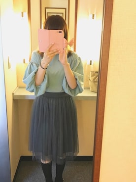 「NETSTAR（ネットスター）のアイテム（シャツ/ブラウス）」を使った、うららんさん（レディース・168cm）の春コーディネート