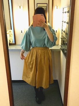 「NETSTAR（ネットスター）のアイテム（シャツ/ブラウス）」を使った、うららんさん（レディース・168cm）の春コーディネート