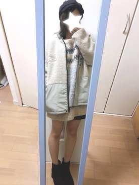 「NEW BALANCE（ニューバランス）のアイテム（その他アウター）」を使った、ふうさん（レディース・155cm）の秋コーディネート