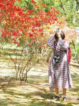 「Anello」｜「アイテム（ワンピース/ドレス）」を使った、KOTOHAさん（レディース・153cm）の春コーディネート
