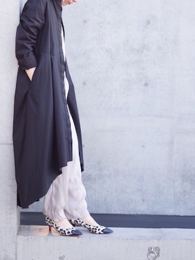 「アイテム（パンプス）」を使った、RENAさん（レディース・159cm）の冬コーディネート