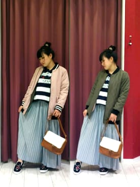 「セットアイテム」｜「アイテム（スリッポン）」を使った、rororoさん（レディース・154cm）の冬コーディネート