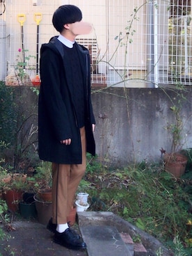 Hanes ヘインズ スエードニット モックネックを使った人気ファッションコーディネート Wear