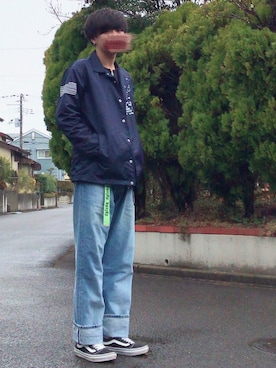 「COMME CA ISM（コムサイズム）のアイテム（スウェット）」を使った、ケージさん（メンズ・175cm）の冬コーディネート