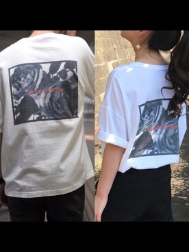 「コラボTシャツ」｜「アイテム（その他）」を使った、ケージさん（メンズ・175cm）の春コーディネート
