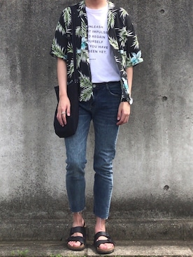 「UNGER（アンガー）のアイテム」を使った、ケージさん（メンズ・175cm）の夏コーディネート