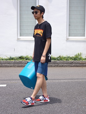 「White Mountaineering」｜「アイテム（その他）」を使った、DOGDAYSさん（メンズ・172cm）の夏コーディネート