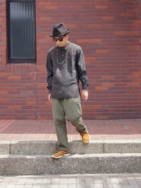 「NAISSANCE（ネサンス）のアイテム（トップス）」を使った、DOGDAYSさん（メンズ・168cm）の夏コーディネート