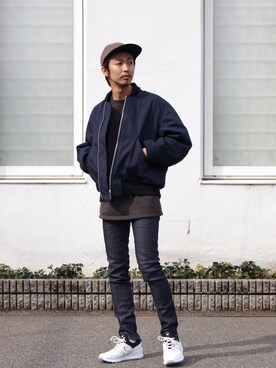 「KIJIMA TAKAYUKI」｜「アイテム（ブルゾン）」を使った、DOGDAYSさん（メンズ・172cm）の秋コーディネート