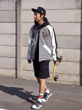 「SEASONING（シーズニング）のアイテム」を使った、DOGDAYSさん（メンズ・172cm）の冬コーディネート
