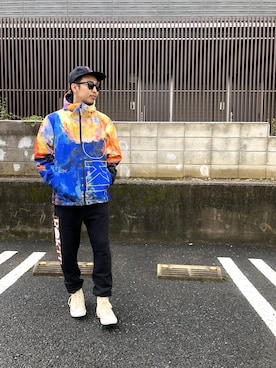 「black eye patch」｜「アイテム（ジャケット/アウター）」を使った、DOGDAYSさん（メンズ・172cm）の秋コーディネート