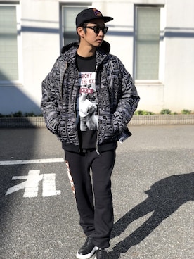 「black eye patch」｜「アイテム（ジャケット/アウター）」を使った、DOGDAYSさん（メンズ・172cm）の冬コーディネート