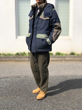 「White Mountaineering」｜「アイテム（ブルゾン）」を使った、DOGDAYSさん（メンズ・172cm）の秋コーディネート