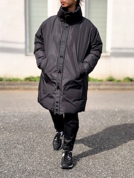 「WHITE MOUNTAINEERING（ホワイトマウンテニアリング）のアイテム（ダウンジャケット/コート）」を使った、DOGDAYSさん（メンズ・172cm）の秋コーディネート