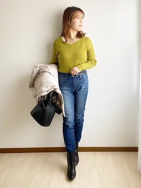 おれなさん（レディース・156cm）の冬コーディネート