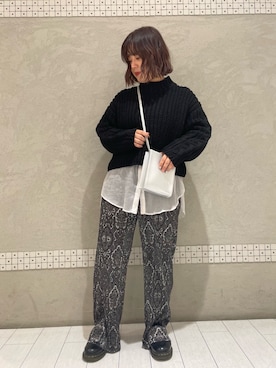 「Dr. Martens（ドクターマーチン）のDr.Martens / ドクターマーチン 1461 3EYE GIBSON SHOE 3ホール ギブソン シューズ ブーツ（ブーツ）」を使った、ななこさん（レディース・155cm）の秋コーディネート