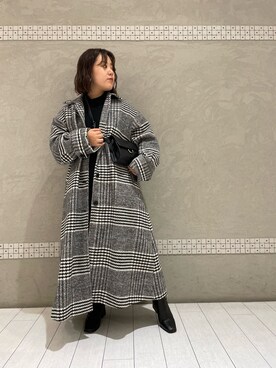「PAGEBOY（ページボーイ）のハクミニショルダーBAG（ショルダーバッグ）」を使った、ななこさん（レディース・155cm）の冬コーディネート