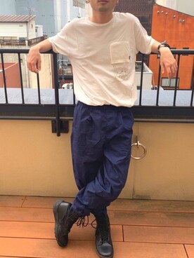 「ROTHCO（ロスコ）のアイテム（ブーツ）」を使った、ベジータさん（メンズ・177cm）の夏コーディネート