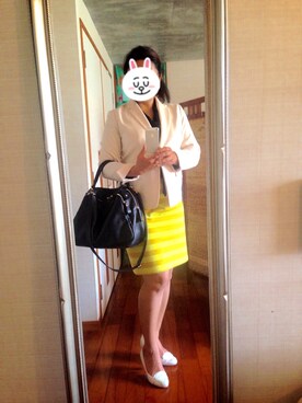 「IMAGE（イマージュ）のアイテム（シューズ）」を使った、Jemさん（レディース・156cm）の春コーディネート