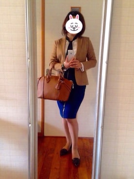 「ボウタイ」｜Jemさん（レディース・156cm）の春コーディネート