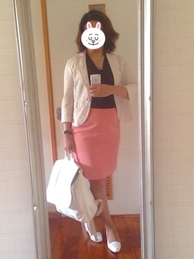 「IMAGE（イマージュ）のアイテム（シューズ）」を使った、Jemさん（レディース・156cm）の春コーディネート