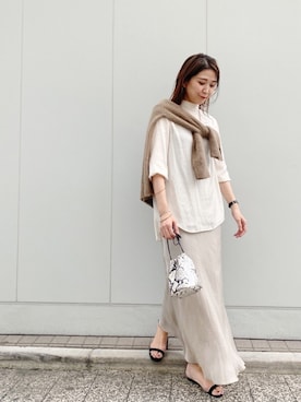 「ラクーンニット」｜satomiさん（レディース・170cm）の秋コーディネート