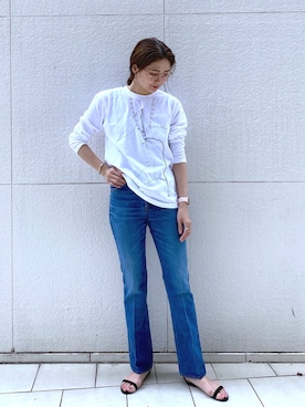 「Harpo（アルポ）のアイテム」を使った、satomiさん（レディース・170cm）の春コーディネート