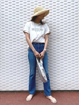 「Harpo（アルポ）のアイテム」を使った、satomiさん（レディース・170cm）の春コーディネート