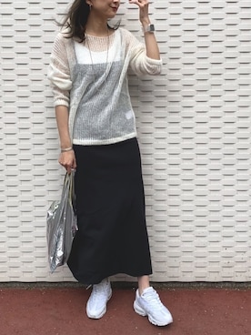 「Harpo（アルポ）のアイテム」を使った、satomiさん（レディース・170cm）の春コーディネート