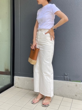 「TKEES（ティキーズ）のアイテム」を使った、satomiさん（レディース・170cm）の春コーディネート