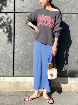 「Harpo（アルポ）のアイテム」を使った、satomiさん（レディース・170cm）の春コーディネート