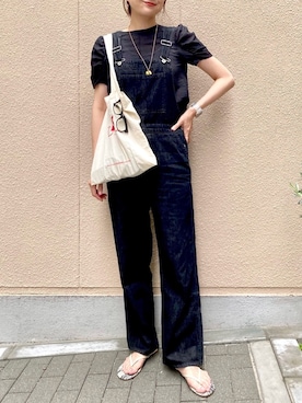 「TKEES（ティキーズ）のアイテム」を使った、satomiさん（レディース・170cm）の春コーディネート