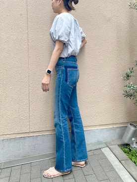 「TKEES（ティキーズ）のアイテム」を使った、satomiさん（レディース・170cm）の春コーディネート