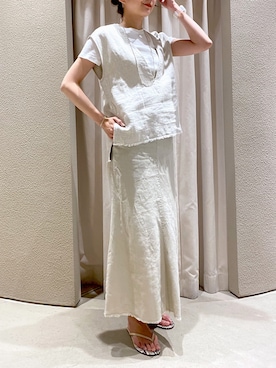 「Harpo（アルポ）のアイテム」を使った、satomiさん（レディース・170cm）の夏コーディネート