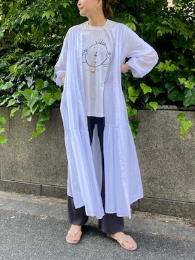 「TKEES（ティキーズ）のアイテム」を使った、satomiさん（レディース・170cm）の夏コーディネート