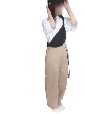 「Honeys（ハニーズ）のアイテム（チノパンツ）」を使った、ふ  ちさん（レディース・152cm）の夏コーディネート