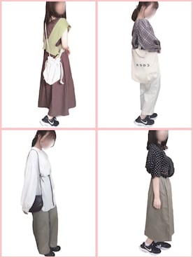 「CINEMA CLUB（シネマクラブ）のアイテム（パンツ）」を使った、ふ  ちさん（レディース・152cm）の秋コーディネート