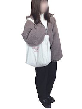 「apres jour（アプレジュール）のアイテム（ブルゾン）」を使った、ふ  ちさん（レディース・151cm）の冬コーディネート