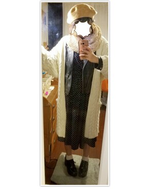「NICE CLAUP（ナイスクラップ）のアイテム（ライダースジャケット）」を使った、❥MARUさん（レディース・158cm）の秋コーディネート