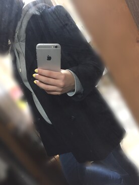 「ROPE' PICNIC（ロペピクニック）のアイテム（ピーコート）」を使った、riiさん（レディース・162cm）の春コーディネート