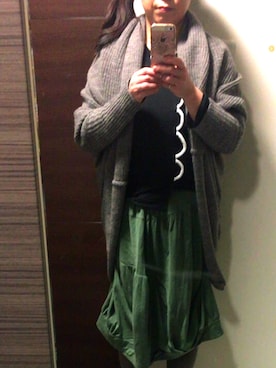 「おばさん」｜ちぃさん（レディース・153cm）の冬コーディネート