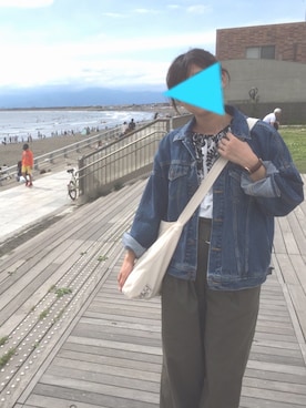「BLUE BLUE（ブルーブルー）のアイテム（バッグ）」を使った、aramikuさん（レディース・159cm）の春コーディネート