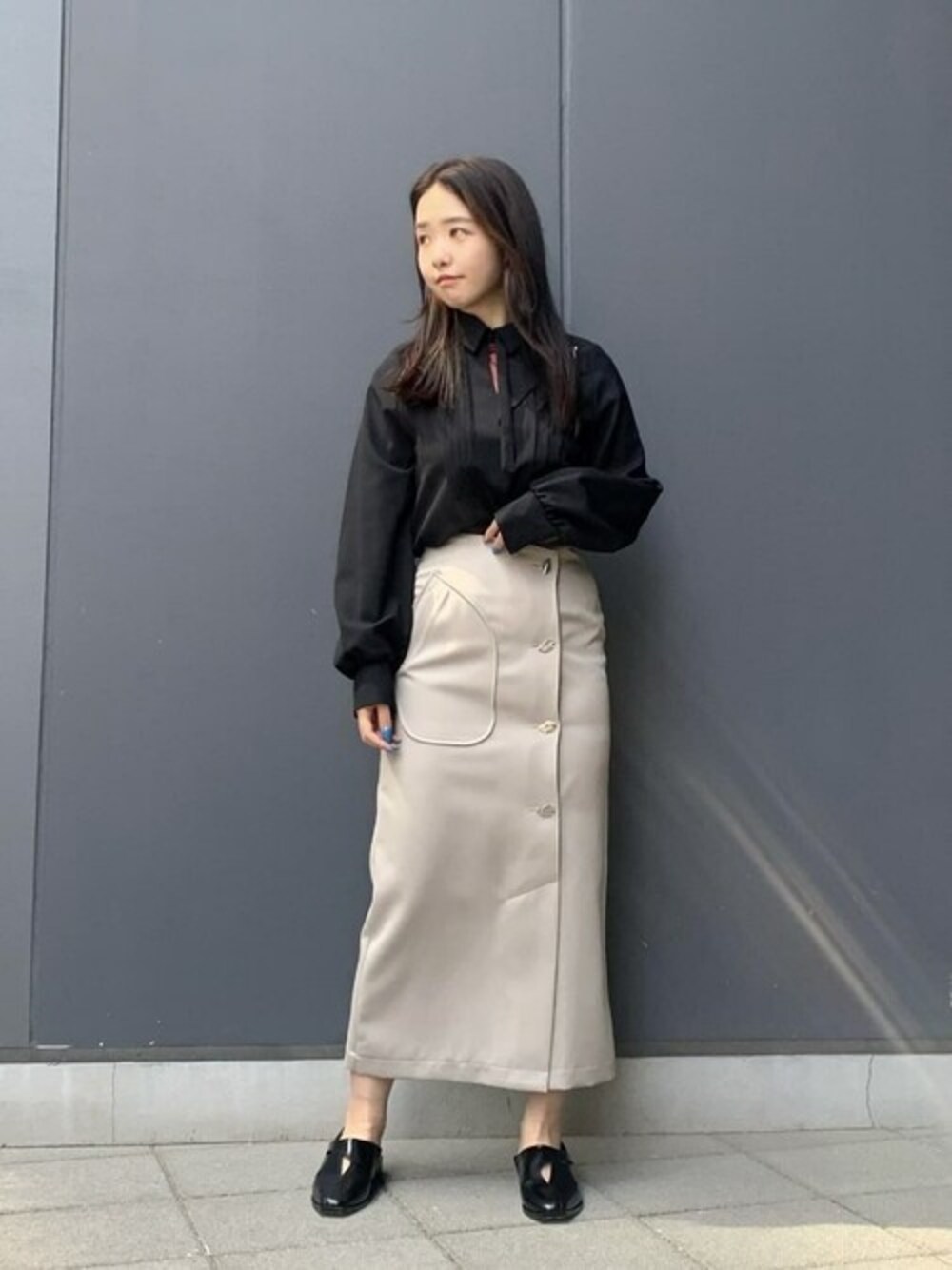UNITED TOKYO レザータイトスカート