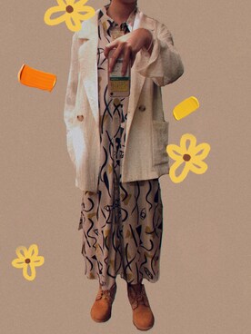 「MONKI（モンキ）のアイテム（ワンピース/ドレス）」を使った、Genenさん（レディース・157cm）の夏コーディネート