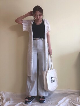 「Heather（ヘザー）のアイテム（その他アウター）」を使った、narumiさん（レディース・164cm）の春コーディネート