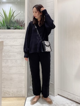 「Heather（ヘザー）のアイテム（ワンピース/ドレス）」を使った、narumiさん（レディース・163cm）の冬コーディネート